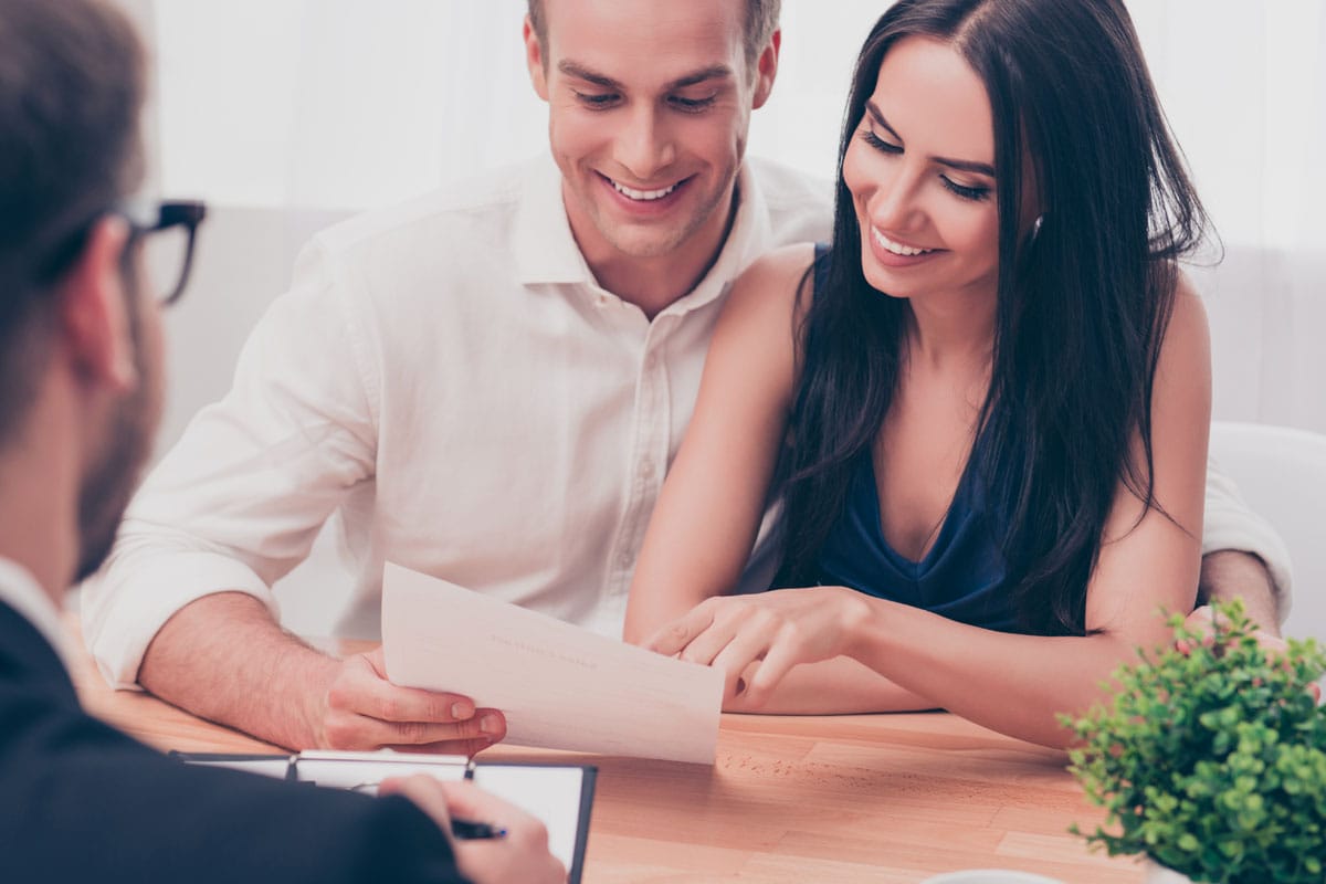 Couple Receiving Help With Home Financing