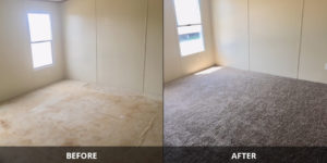 Used Mobile Home Refurbishment Before & After
