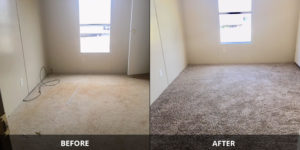 Used Mobile Home Refurbishment Before & After